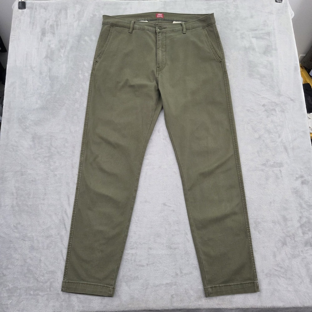 Levis XX Chino Standard Taper Pants Mens 36x32 Garment Dye Olive 85226-0146